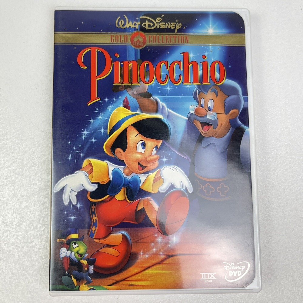 Disney Pinocchio Limited Issue DVD 1999 Gold Collections Classics